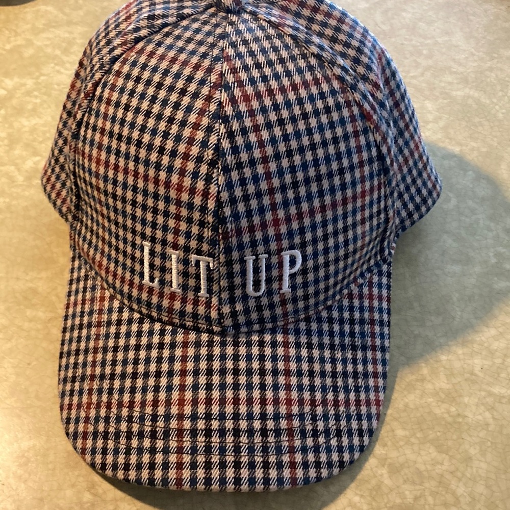Tweed SnapBack-  “Lit Up” embroidered